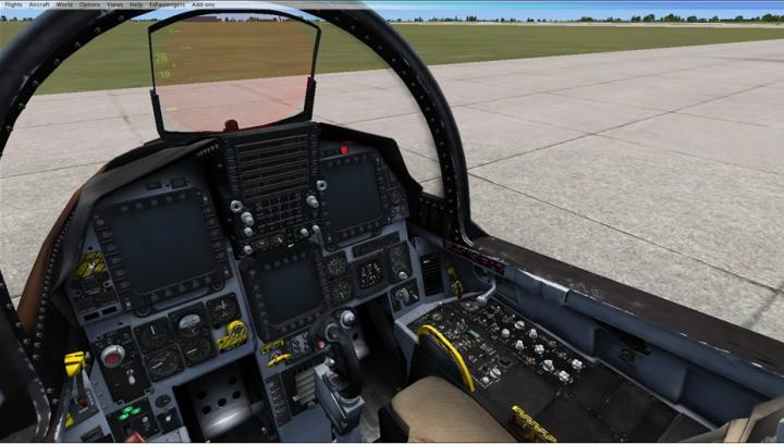 FSX里F-15E的前座