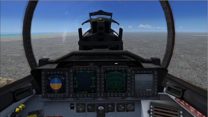 FSX里F-15E的后座