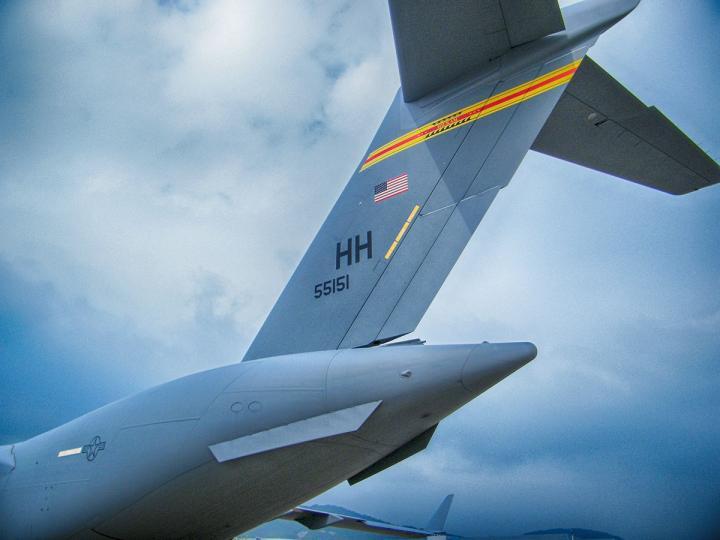 第一个来参展的美机C17